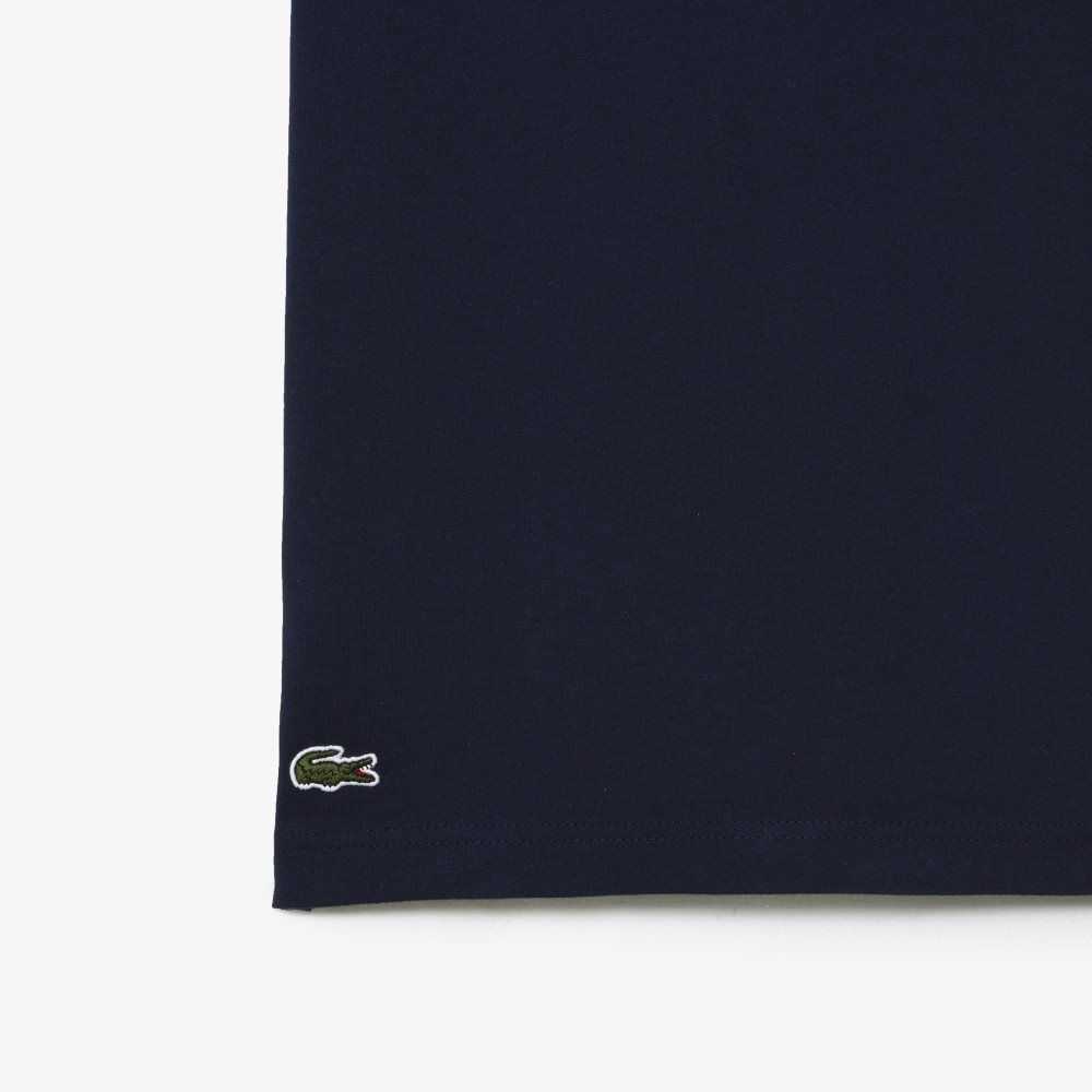 Lacoste Regular Fit Jersey T-Shirt Navy Blue | BXD-861579