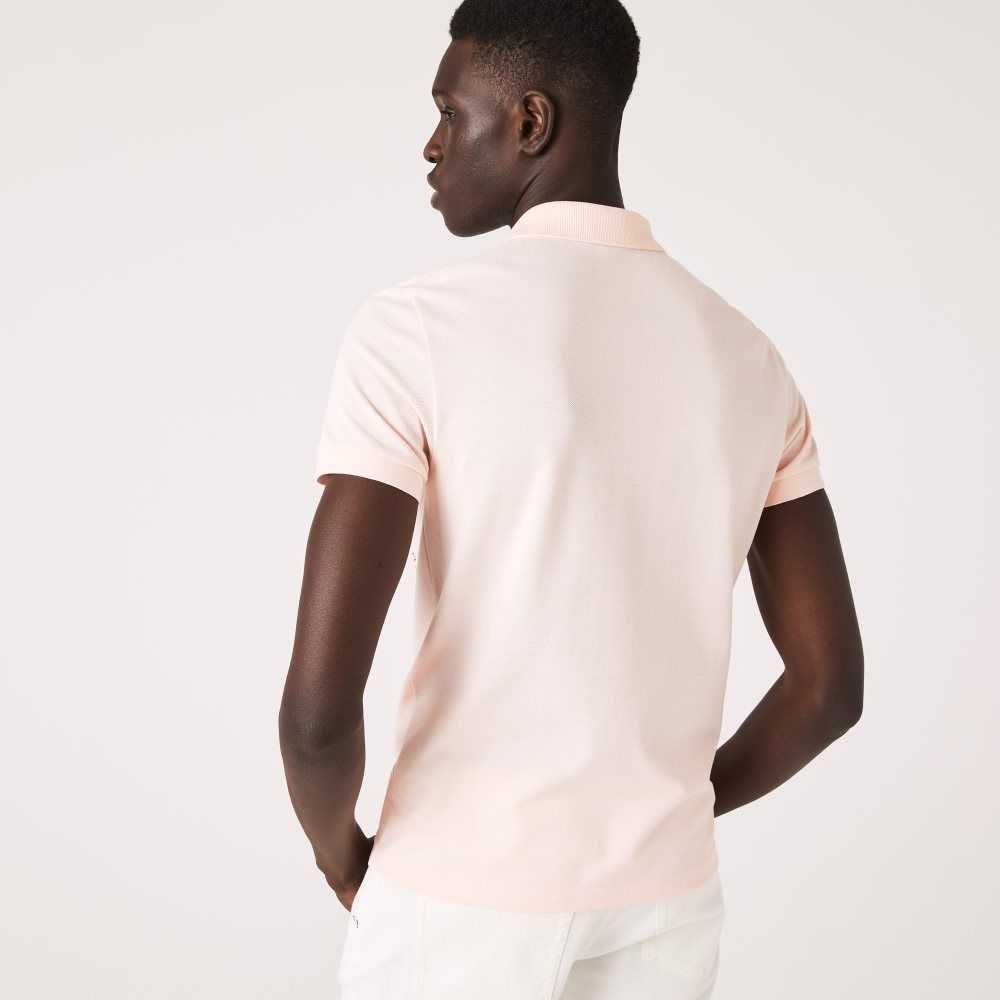 Lacoste Regular Fit Signature Cotton Pique Polo Light Pink | JWA-685321