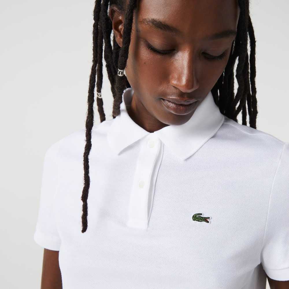 Lacoste Regular Fit Soft Cotton Petit Pique Polo White | BTV-893157