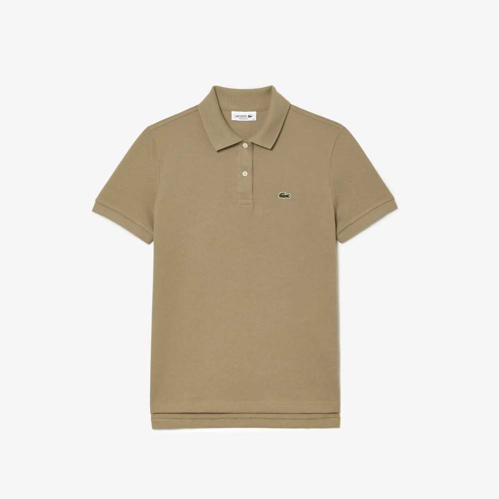 Lacoste Regular Fit Soft Cotton Petit Pique Polo Beige | FDJ-367408