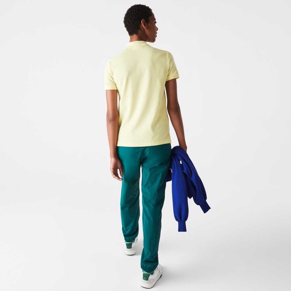 Lacoste Regular Fit Soft Cotton Petit Pique Polo Yellow | NCQ-195803