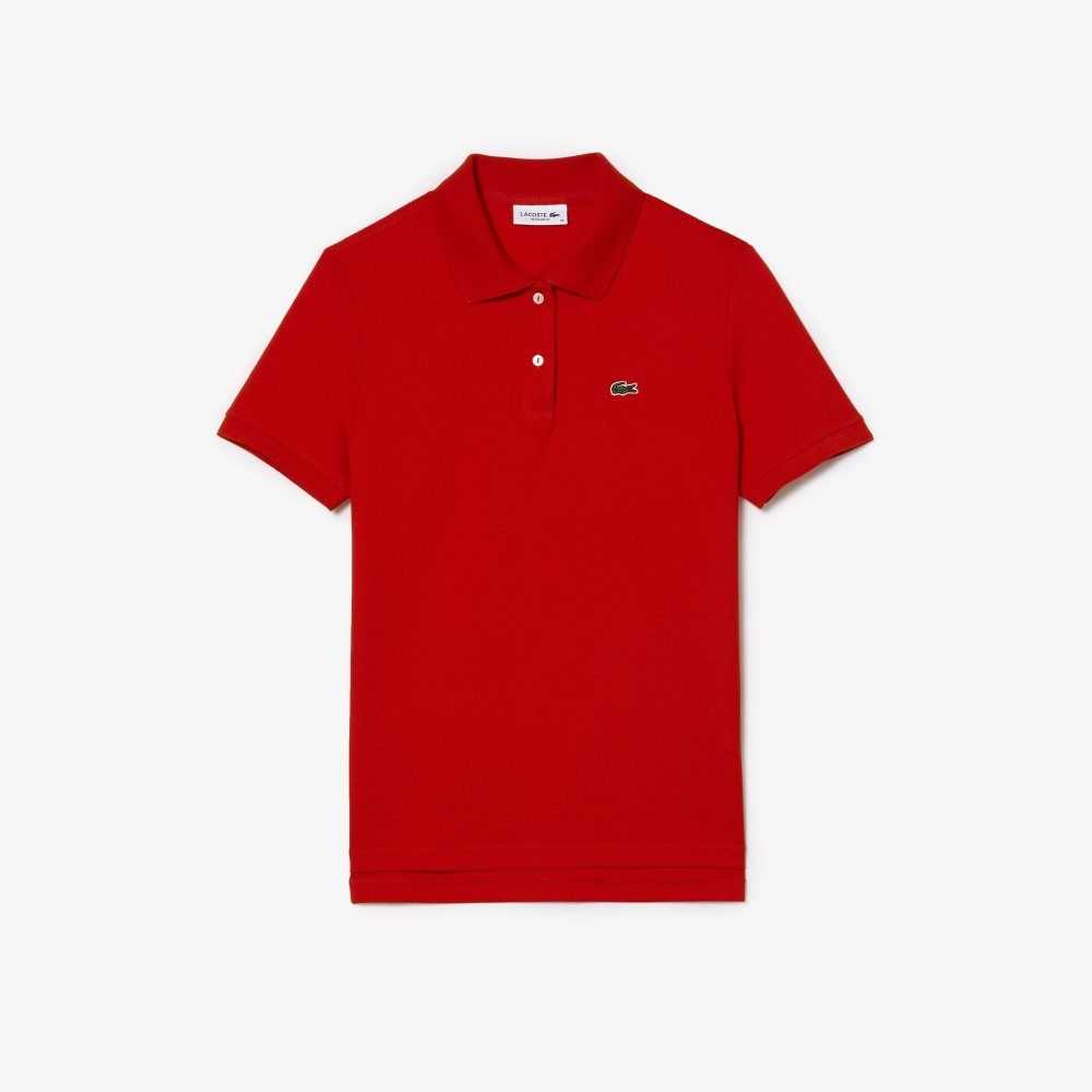 Lacoste Regular Fit Soft Cotton Petit Pique Polo Red | OCZ-541372