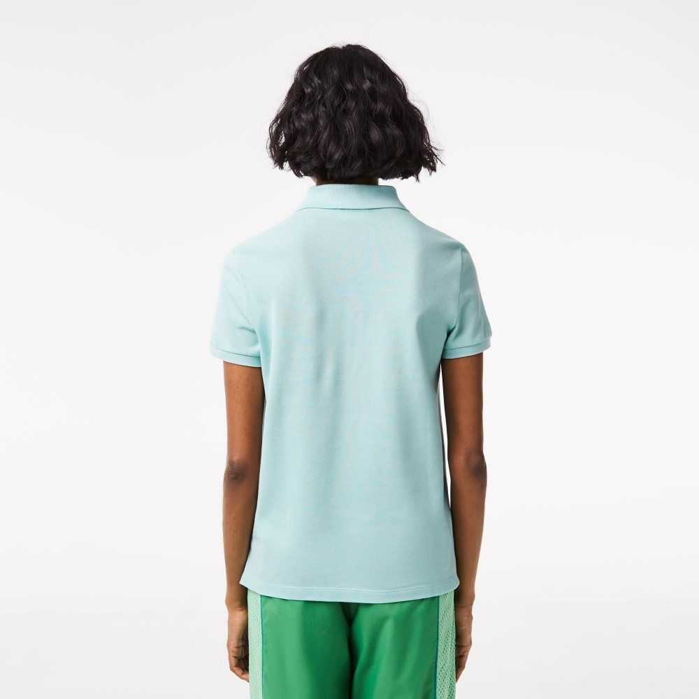 Lacoste Regular Fit Soft Cotton Petit Pique Polo Mint | OPQ-970548