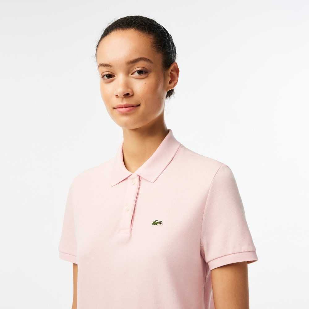 Lacoste Regular Fit Soft Cotton Petit Pique Polo Light Pink | VOB-268973