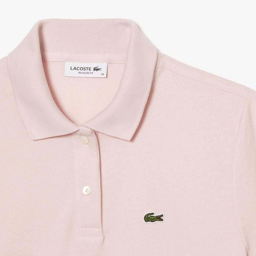 Lacoste Regular Fit Soft Cotton Petit Pique Polo Light Pink | VOB-268973