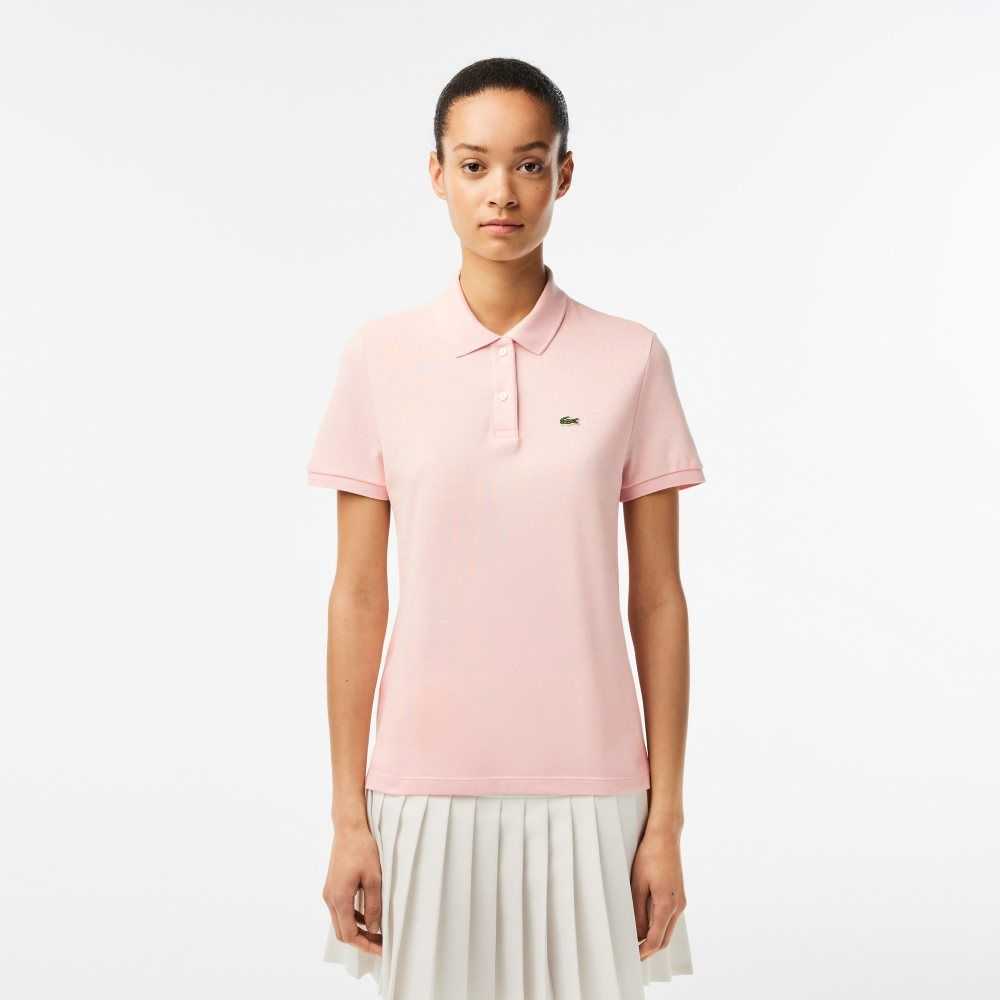 Lacoste Regular Fit Soft Cotton Petit Pique Polo Light Pink | VOB-268973