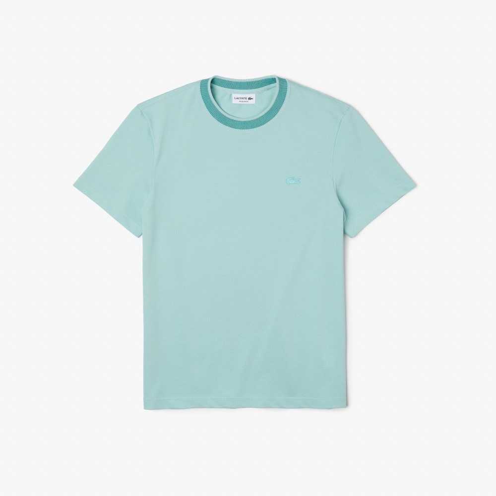 Lacoste Regular Fit Stretch Pique T-Shirt Light Green / Green | BLC-271540