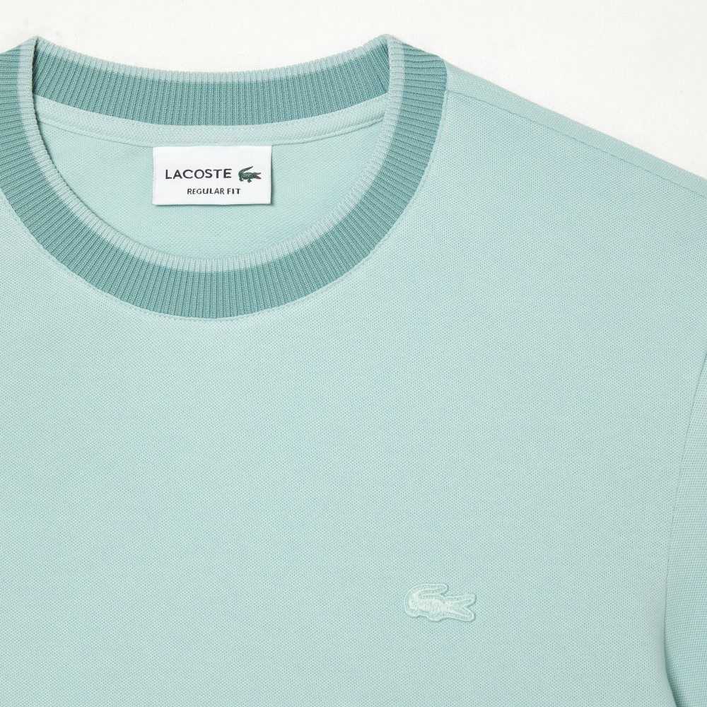 Lacoste Regular Fit Stretch Pique T-Shirt Light Green / Green | BLC-271540