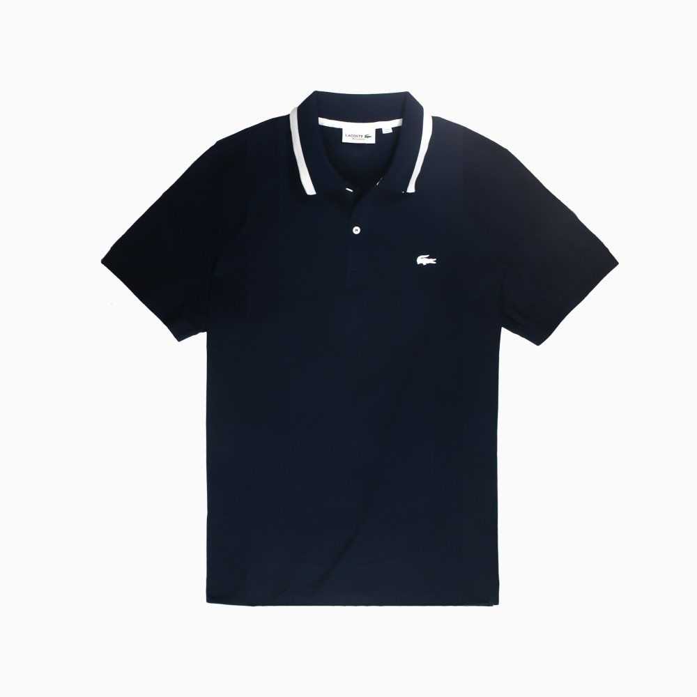 Lacoste Regular Fit Supple Cotton Polo Navy Blue | TZN-734958