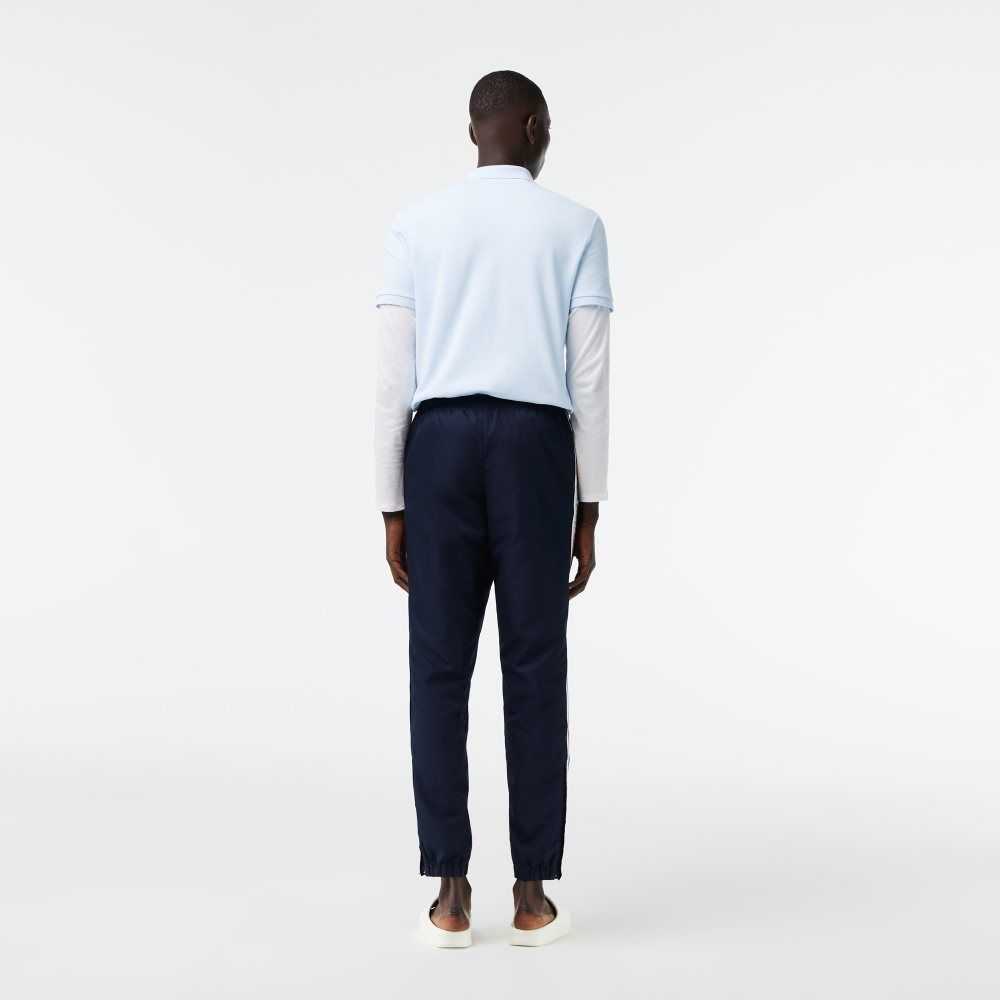 Lacoste Regular Fit Track Pants Navy Blue / White | GRA-086279