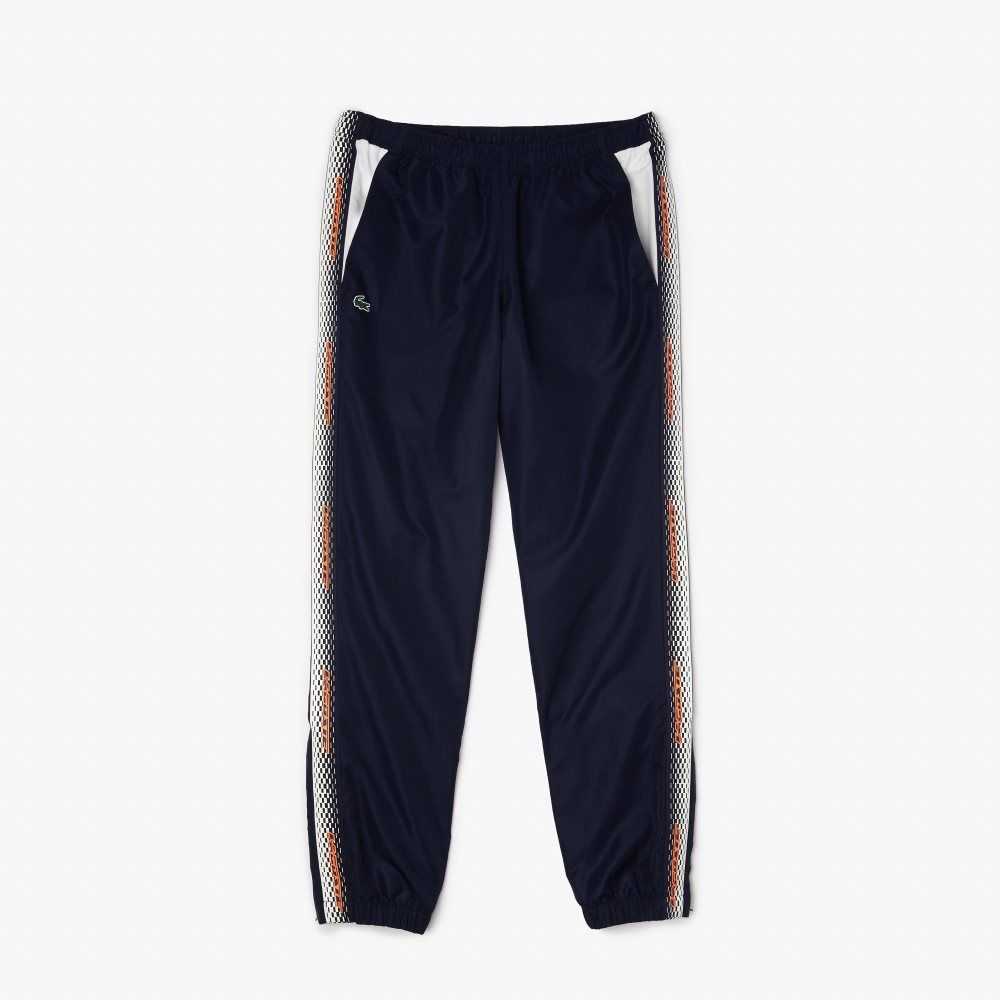 Lacoste Regular Fit Track Pants Navy Blue / White | GRA-086279