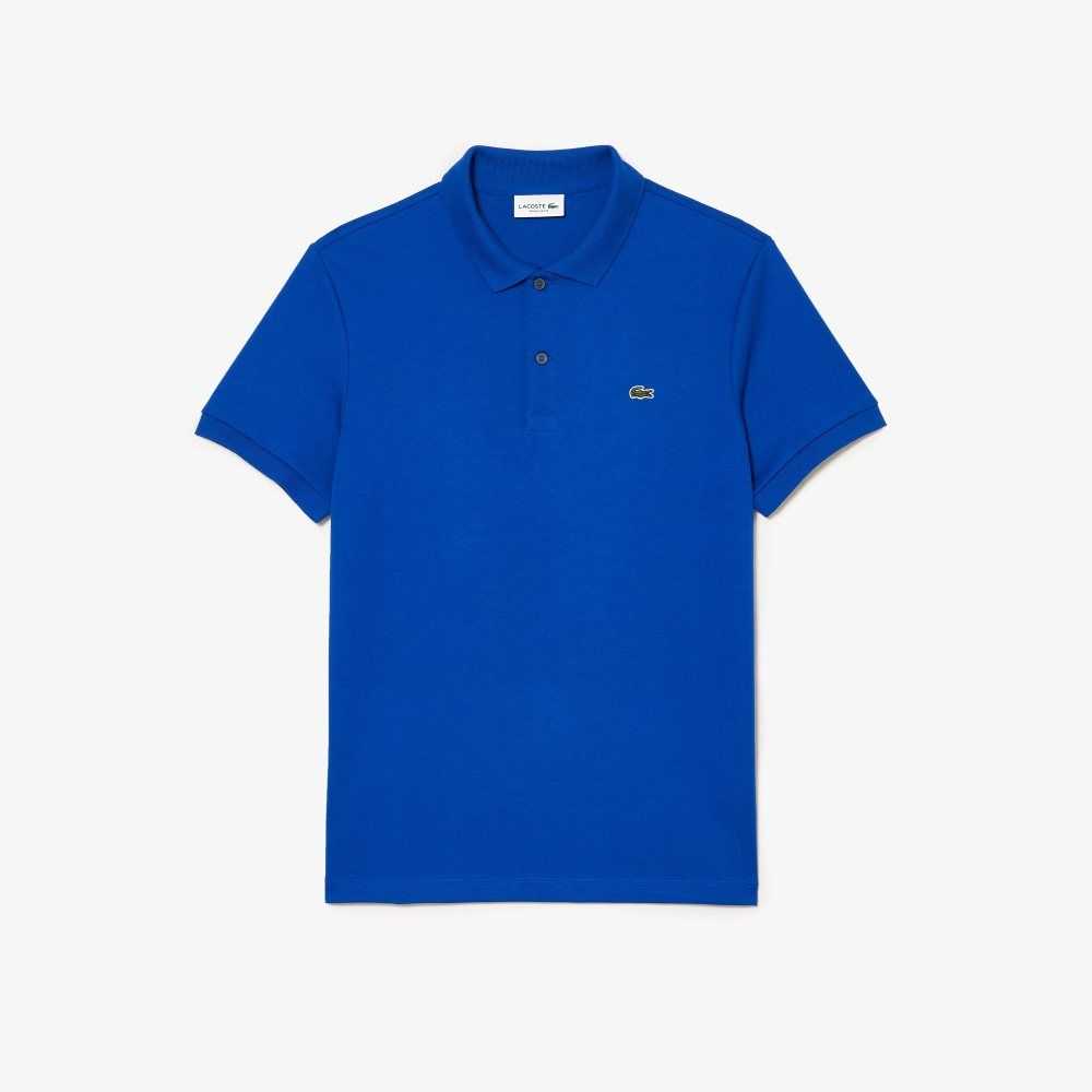 Lacoste Regular Fit Ultra Soft Cotton Jersey Polo Blue | EAJ-735691