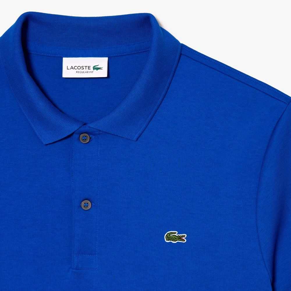 Lacoste Regular Fit Ultra Soft Cotton Jersey Polo Blue | EAJ-735691