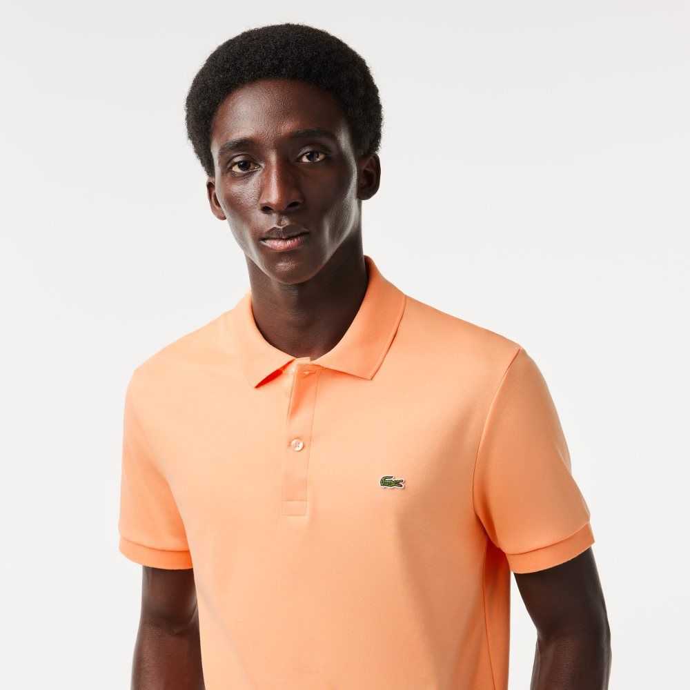 Lacoste Regular Fit Ultra Soft Cotton Jersey Polo Light Orange | ECQ-528703