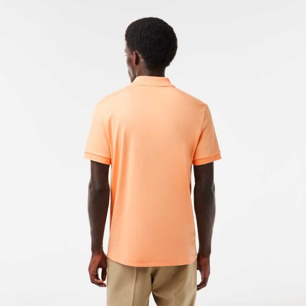 Lacoste Regular Fit Ultra Soft Cotton Jersey Polo Light Orange | ECQ-528703