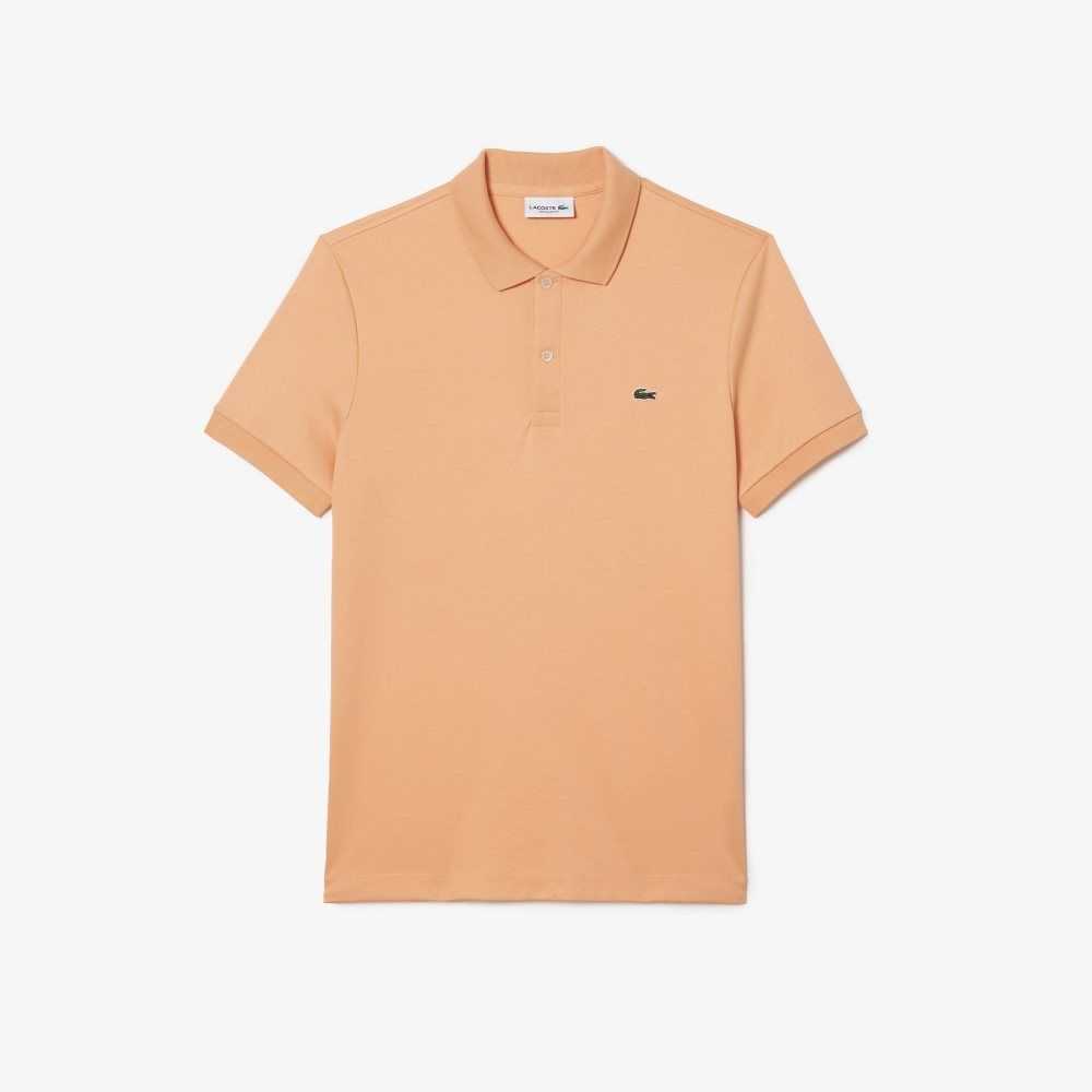 Lacoste Regular Fit Ultra Soft Cotton Jersey Polo Light Orange | ECQ-528703