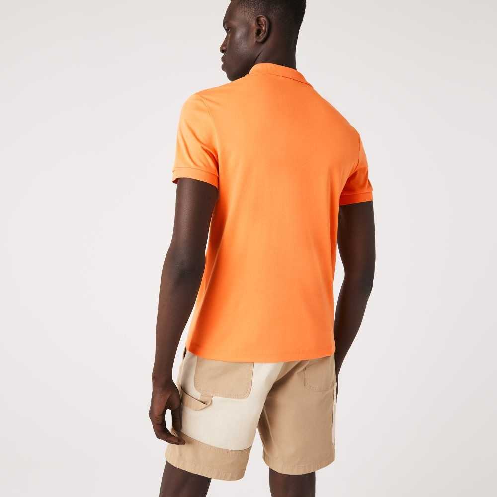 Lacoste Regular Fit Ultra Soft Cotton Jersey Polo Orange | NQO-058916