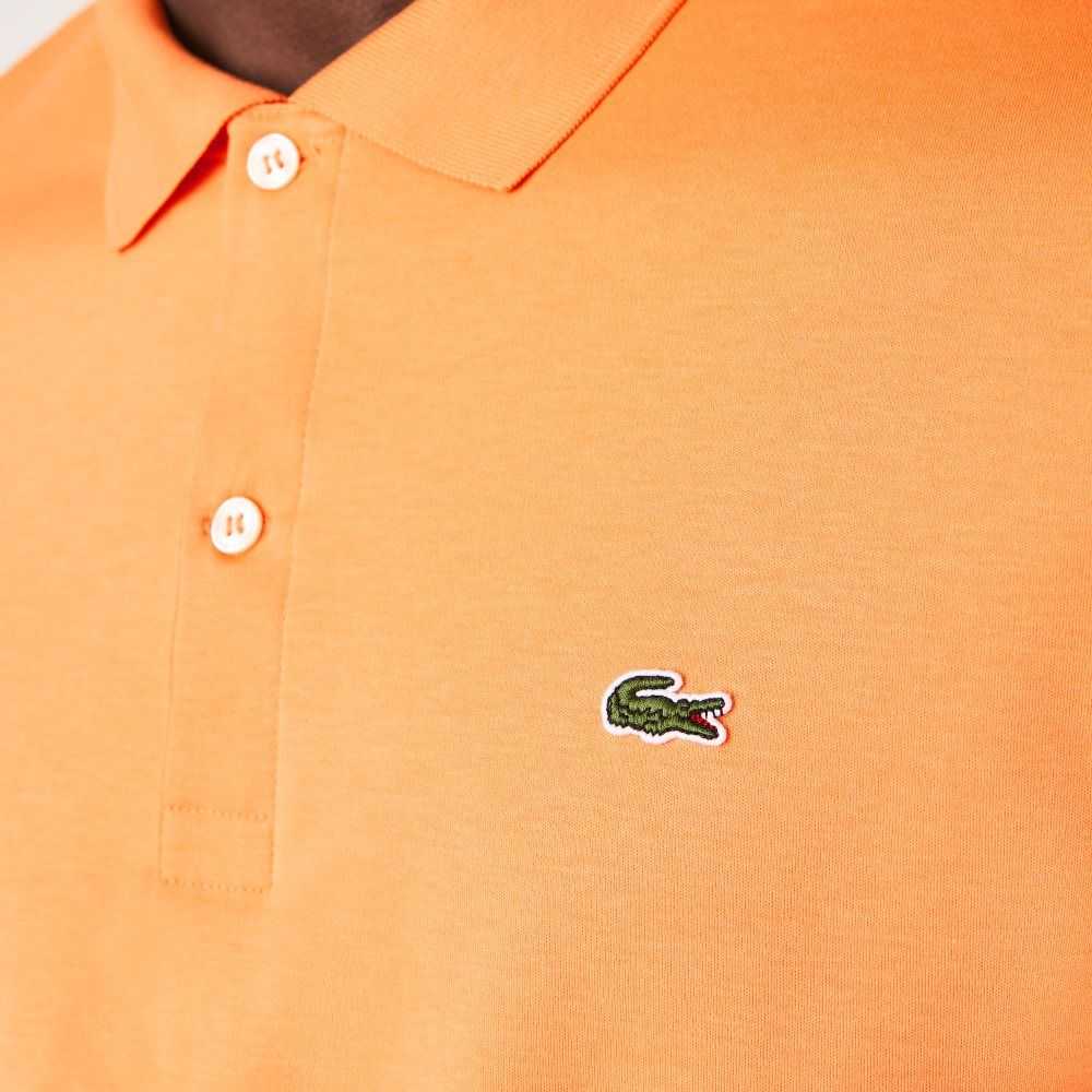 Lacoste Regular Fit Ultra Soft Cotton Jersey Polo Orange | NQO-058916