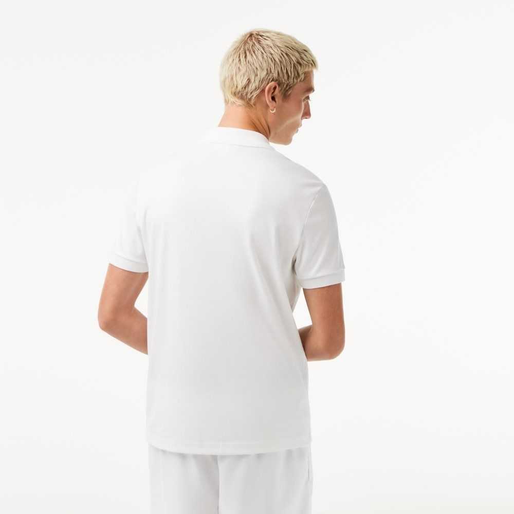 Lacoste Regular Fit Ultra Soft Cotton Jersey Polo White | PQV-956301