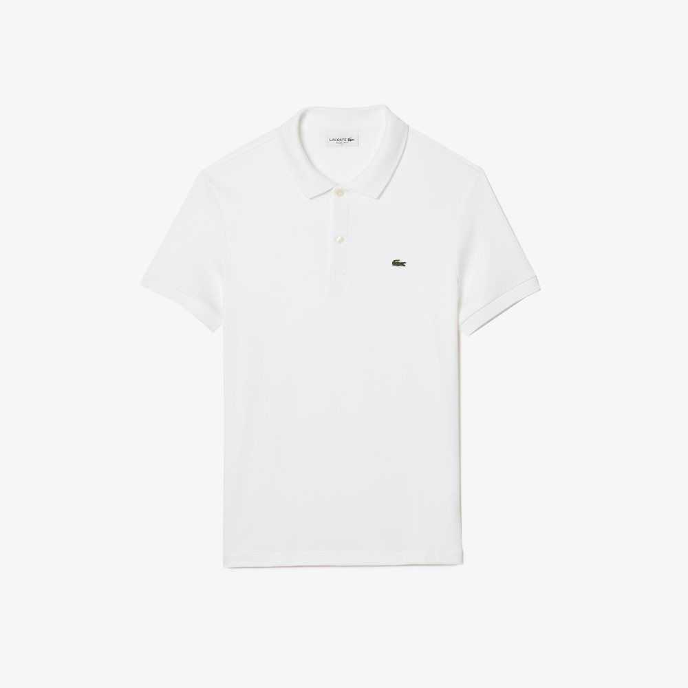 Lacoste Regular Fit Ultra Soft Cotton Jersey Polo White | PQV-956301