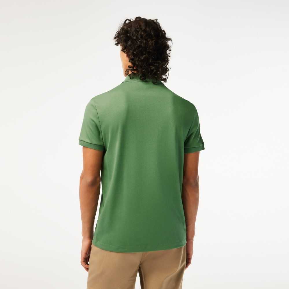 Lacoste Regular Fit Ultra Soft Cotton Jersey Polo Khaki Green | ROK-304219