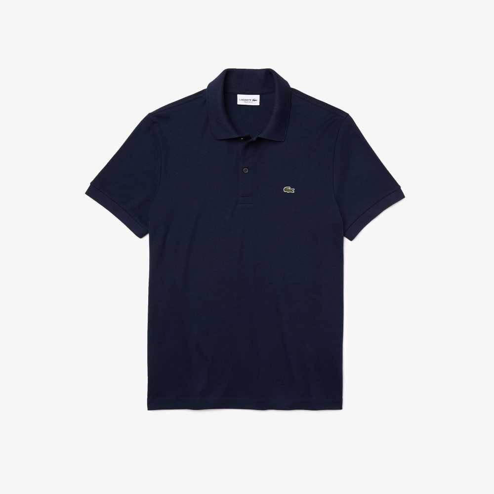 Lacoste Regular Fit Ultra Soft Cotton Jersey Polo Navy Blue | ROX-785234