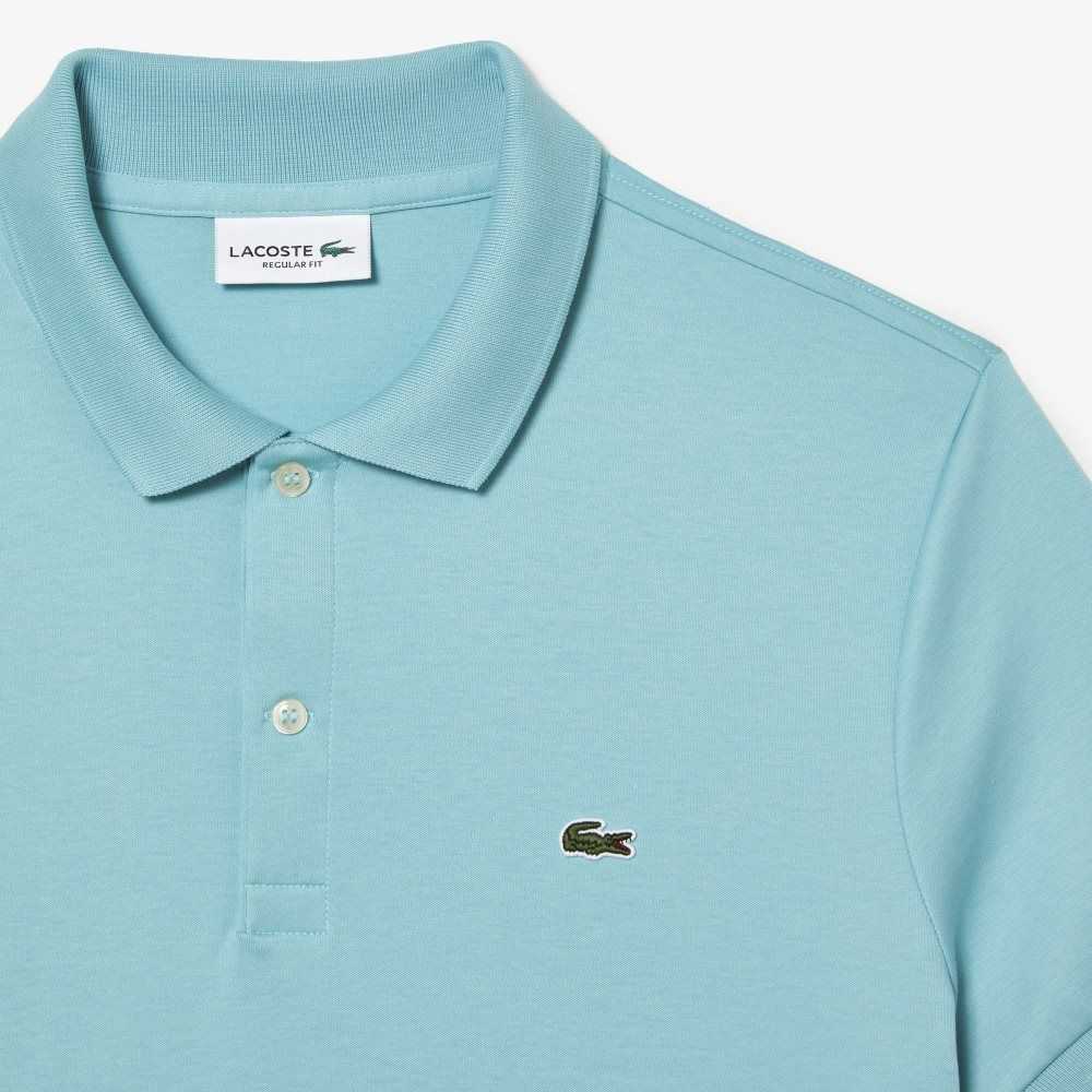 Lacoste Regular Fit Ultra Soft Cotton Jersey Polo Mint | ULC-394672