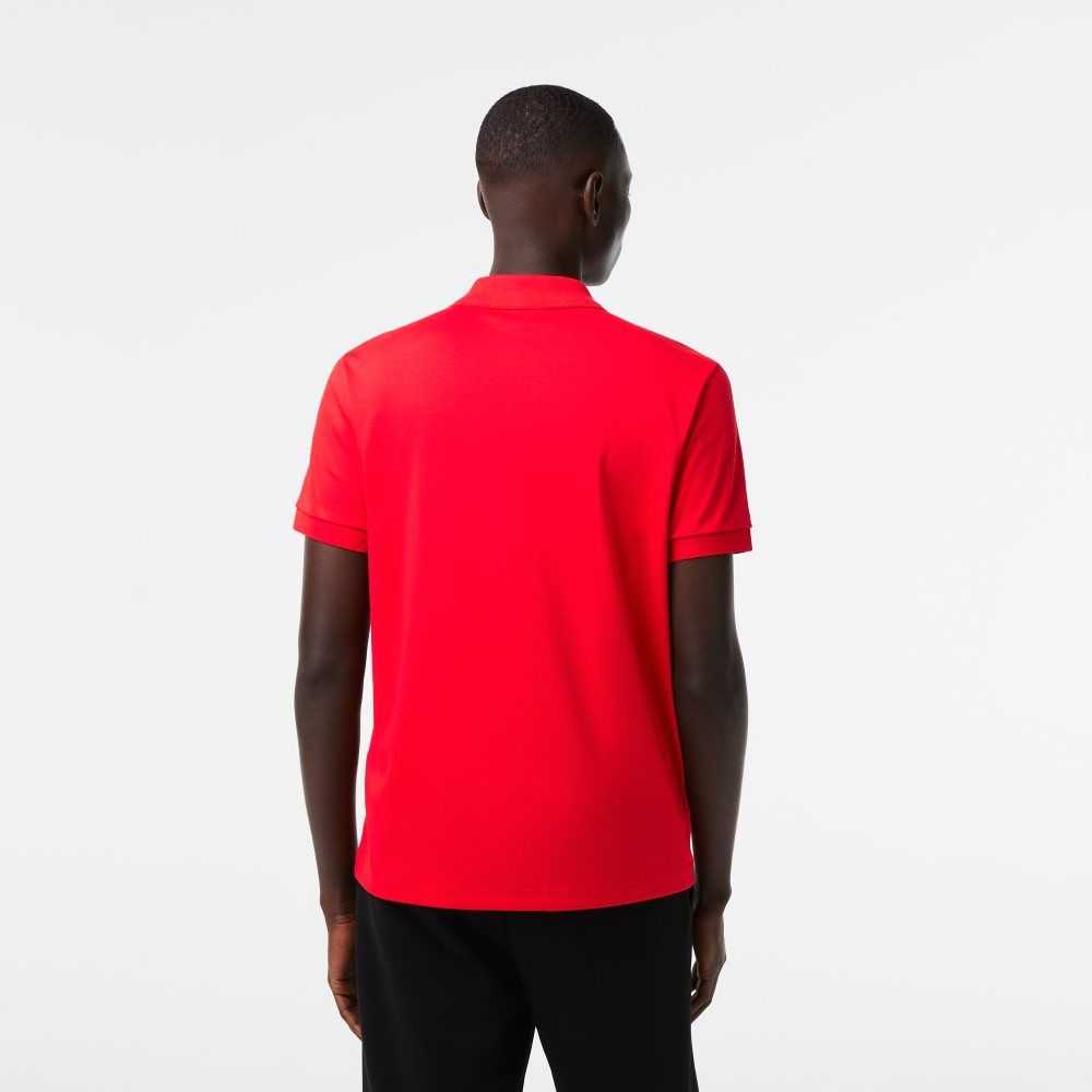 Lacoste Regular Fit Ultra Soft Cotton Jersey Polo Red | VYL-649321