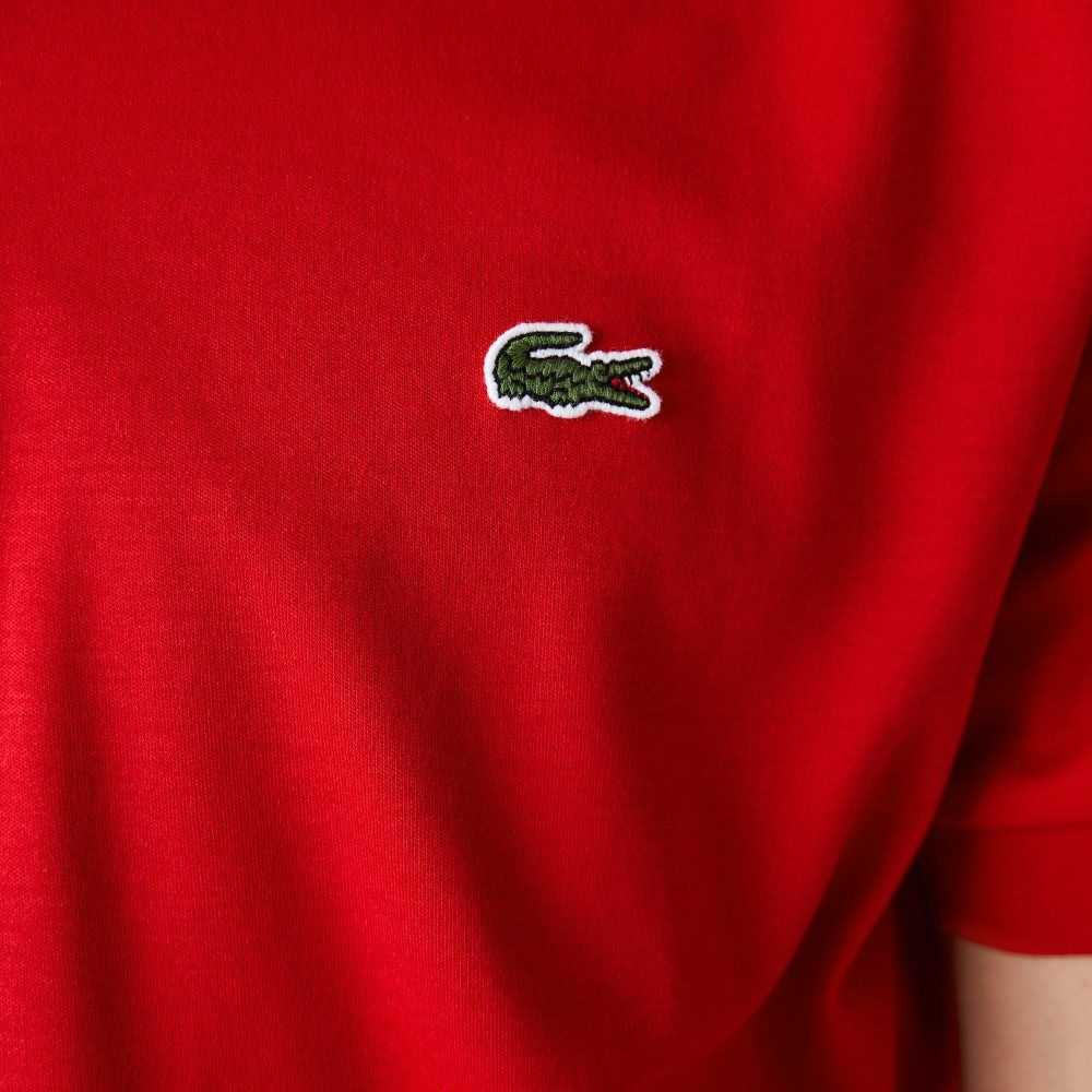 Lacoste Regular Fit Ultra Soft Cotton Jersey Polo Red | VYL-649321