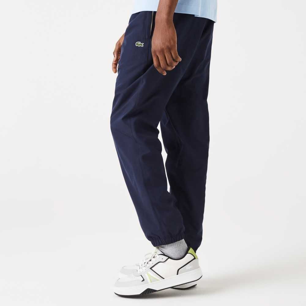 Lacoste Regular Fit Water-Repellent Trackpants Navy Blue | PLB-268739