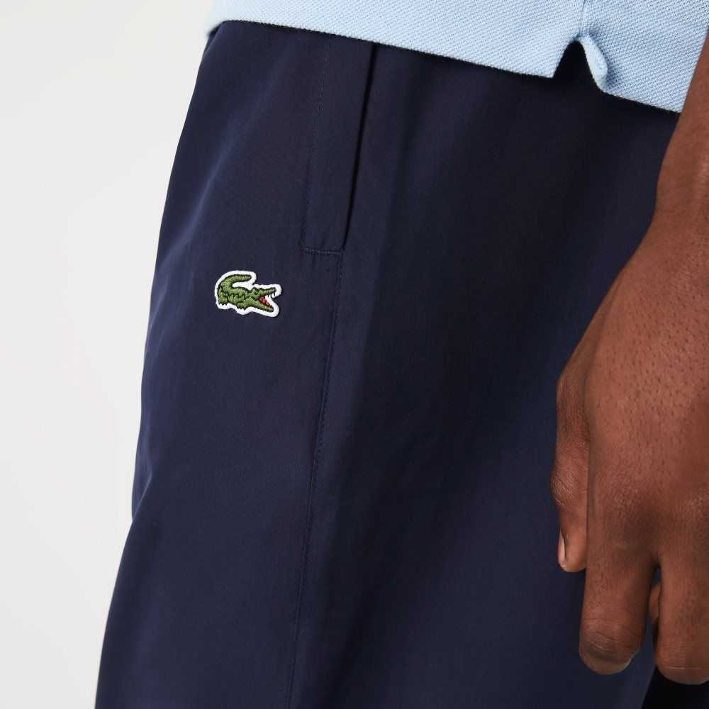 Lacoste Regular Fit Water-Repellent Trackpants Navy Blue | PLB-268739