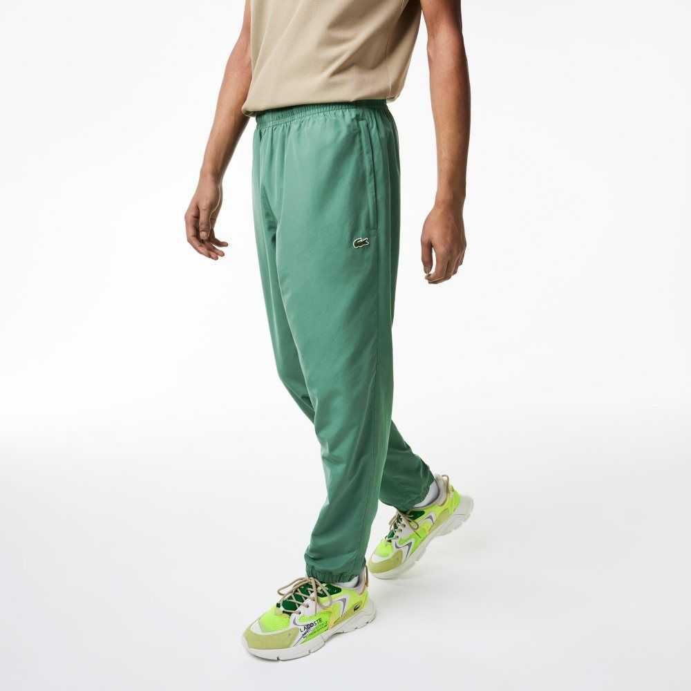 Lacoste Regular Fit Water-Repellent Trackpants Khaki Green | SYH-974206