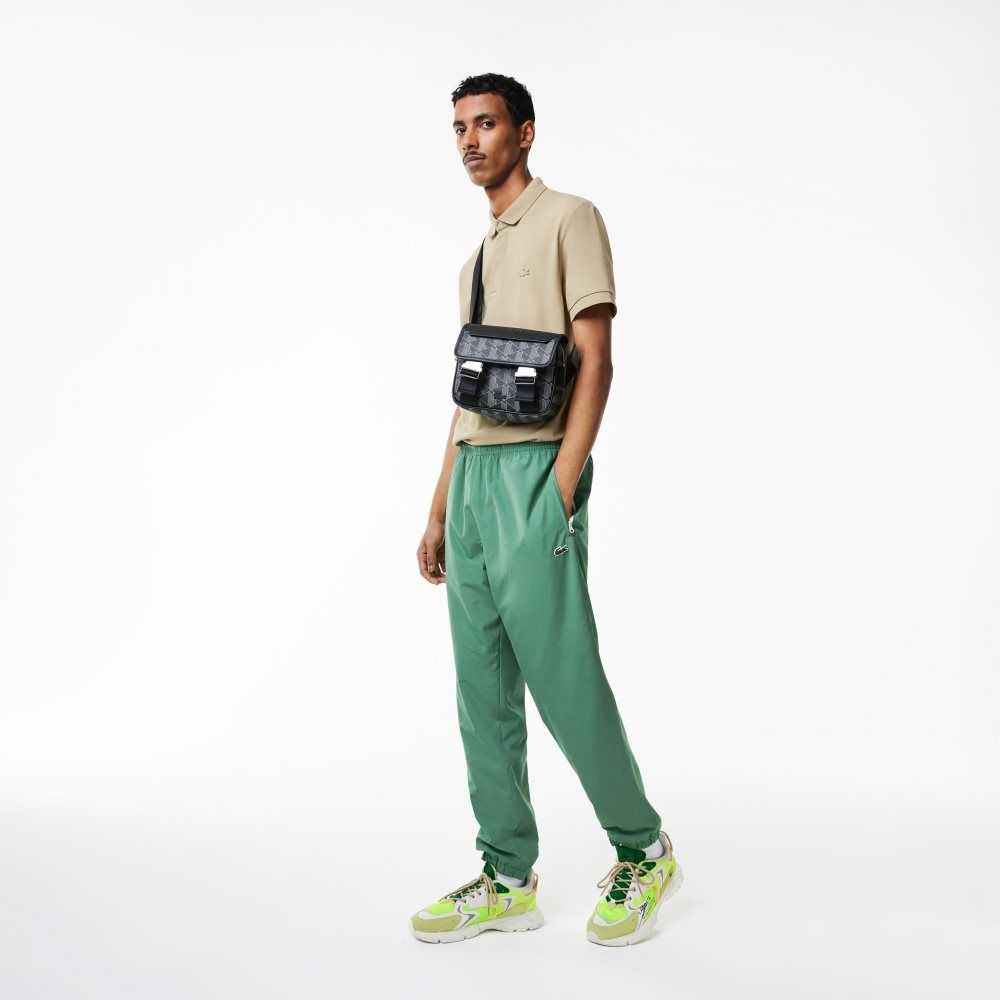 Lacoste Regular Fit Water-Repellent Trackpants Khaki Green | SYH-974206