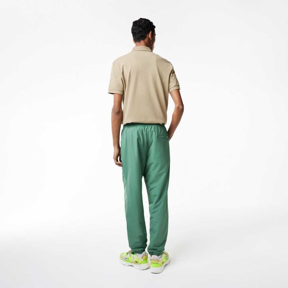 Lacoste Regular Fit Water-Repellent Trackpants Khaki Green | SYH-974206