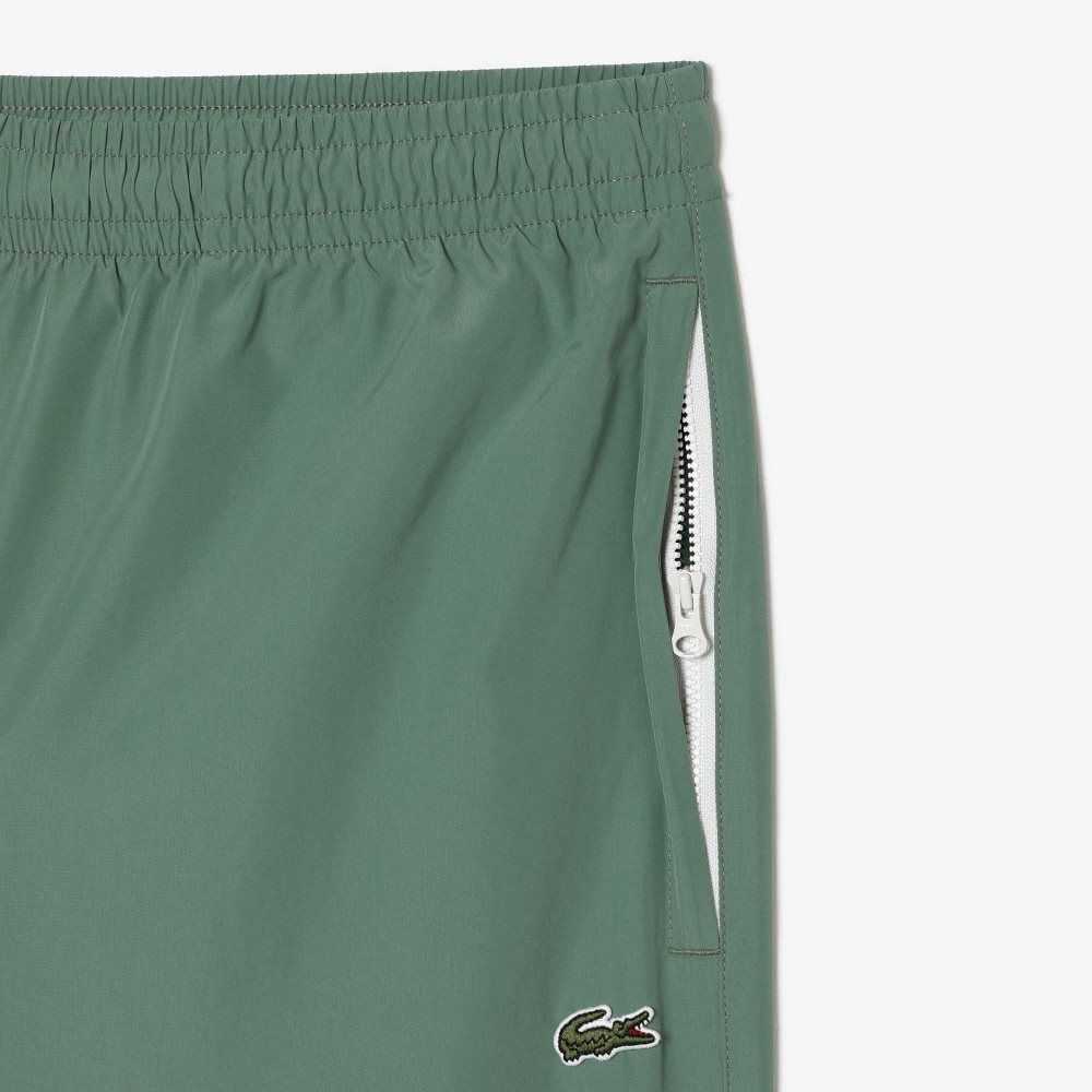 Lacoste Regular Fit Water-Repellent Trackpants Khaki Green | SYH-974206