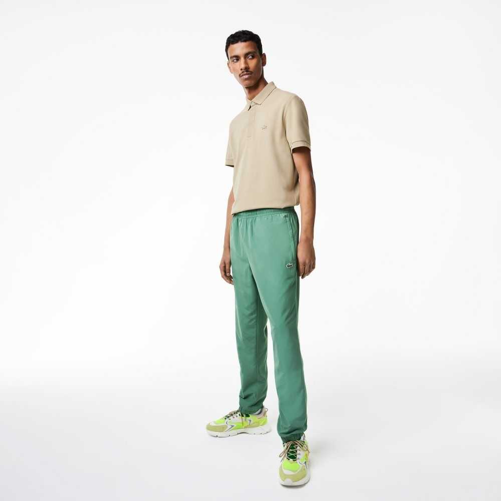 Lacoste Regular Fit Water-Repellent Trackpants Khaki Green | SYH-974206