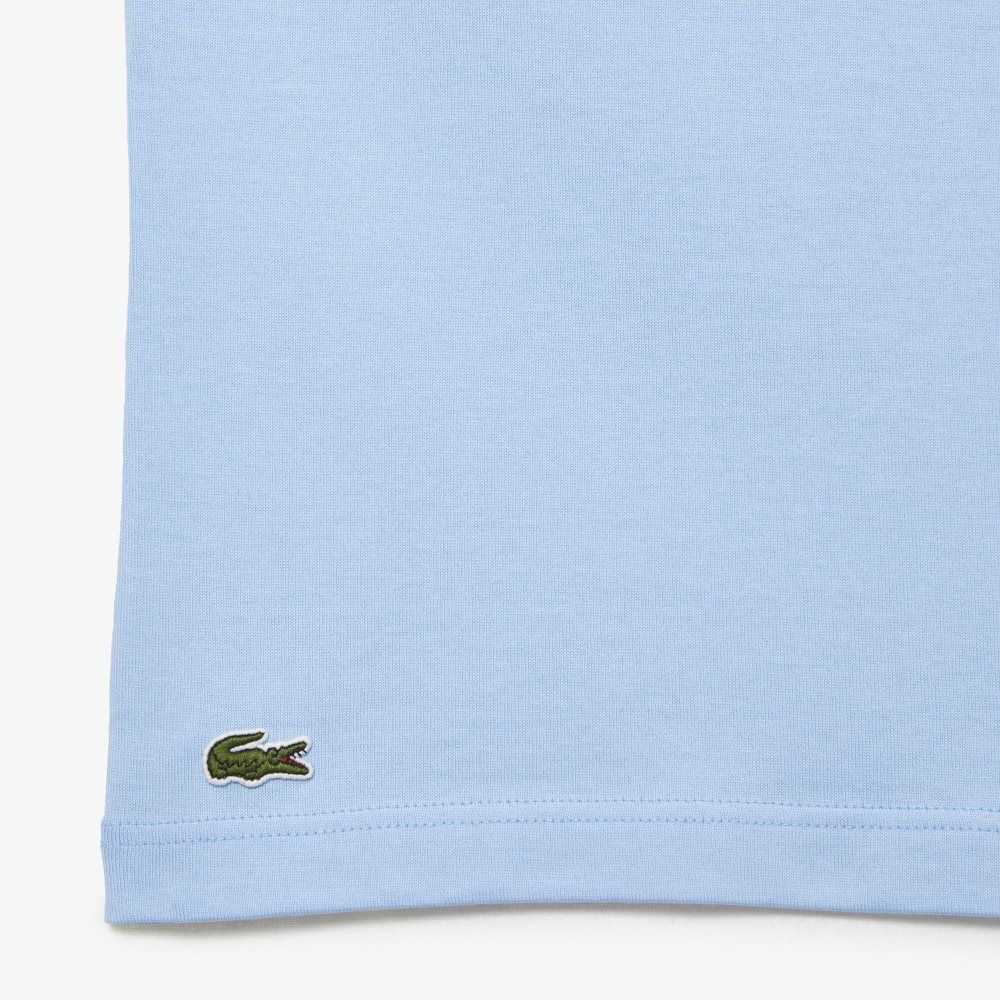 Lacoste Relaxed Fit Organic Cotton Jersey T-Shirt Blue | AFH-256470