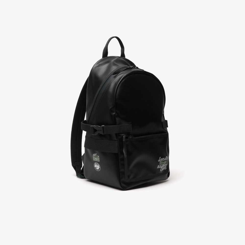 Lacoste Roland Garros Edition Contrast Branding Backpack Sinople | RCK-372581