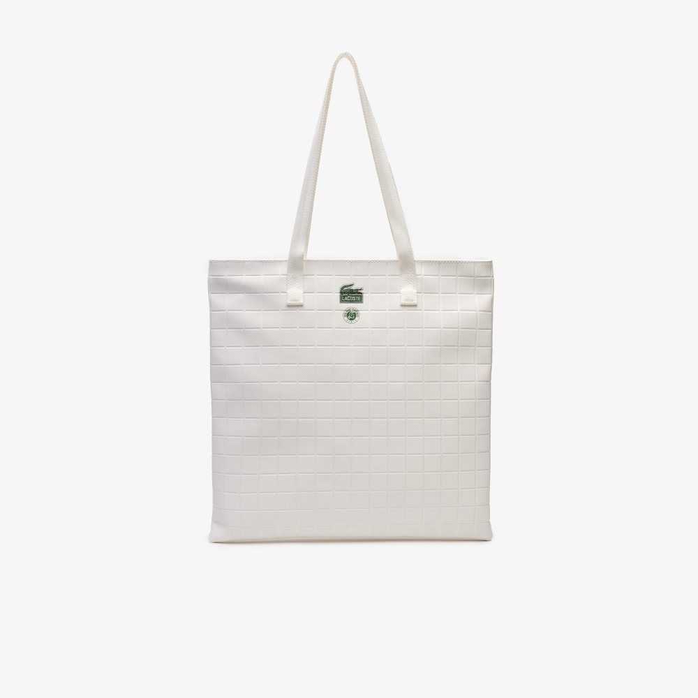 Lacoste Roland Garros Edition Tote Bag Marshmallow | TLY-068527