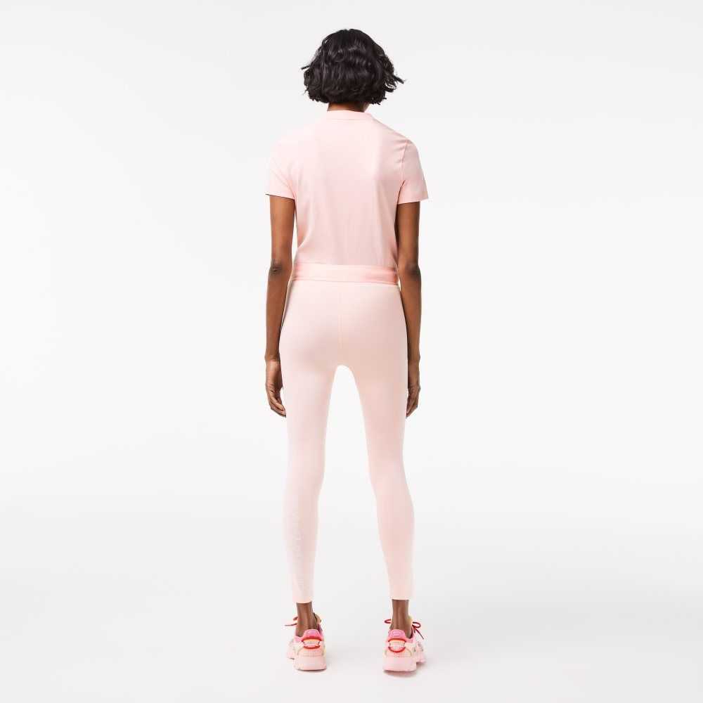 Lacoste SPORT 7/8 Length Recycled Polyester Leggings Pink | TYR-082943