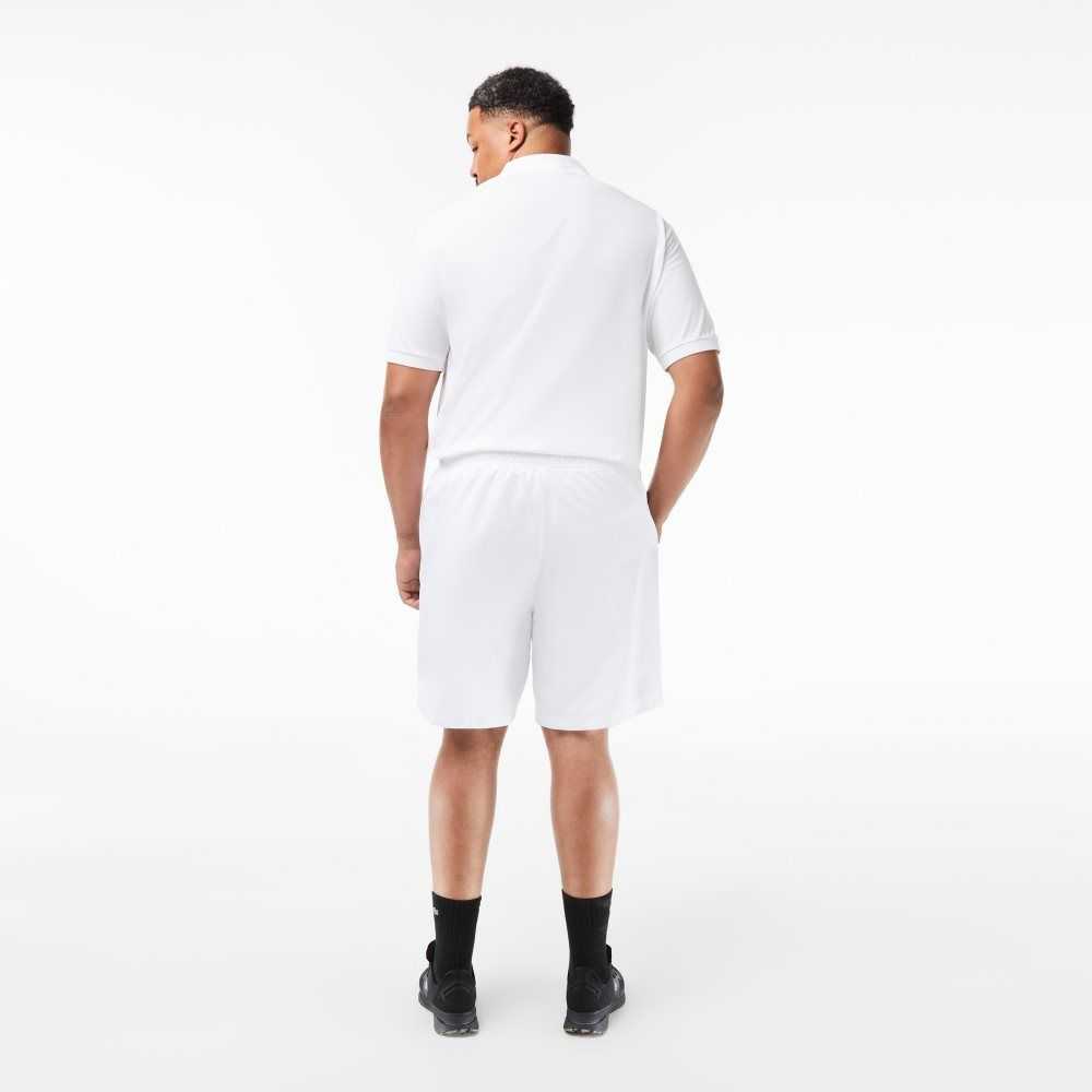 Lacoste SPORT Big Fit Jersey Lined Shorts White | FYE-371809