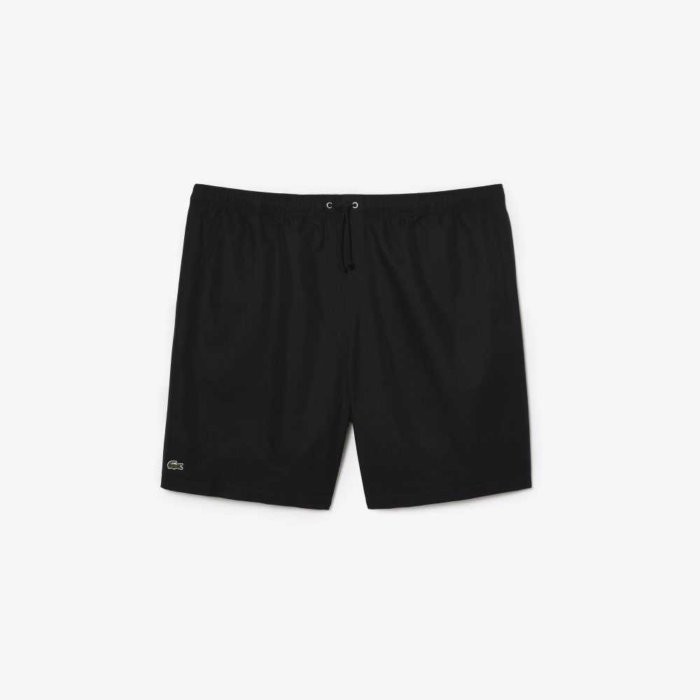 Lacoste SPORT Big Fit Jersey Lined Shorts Black | KJQ-628047