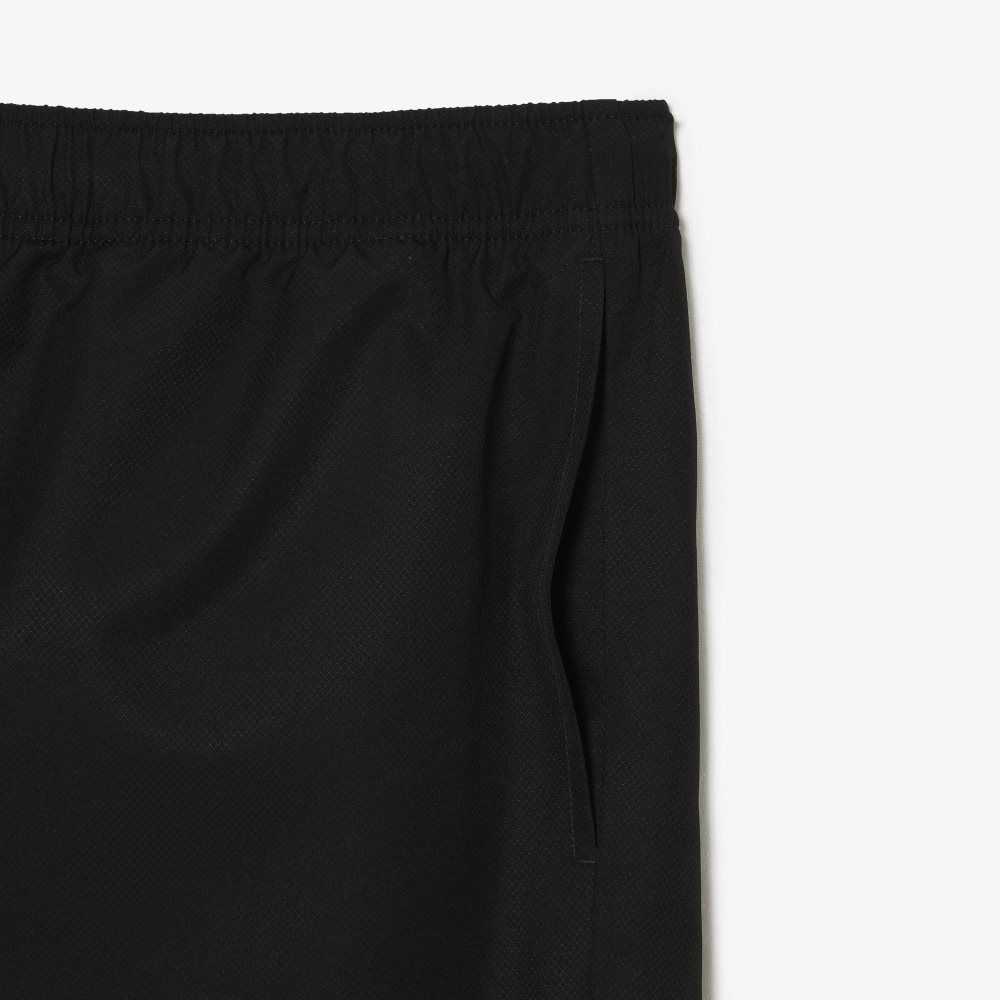 Lacoste SPORT Big Fit Jersey Lined Shorts Black | KJQ-628047