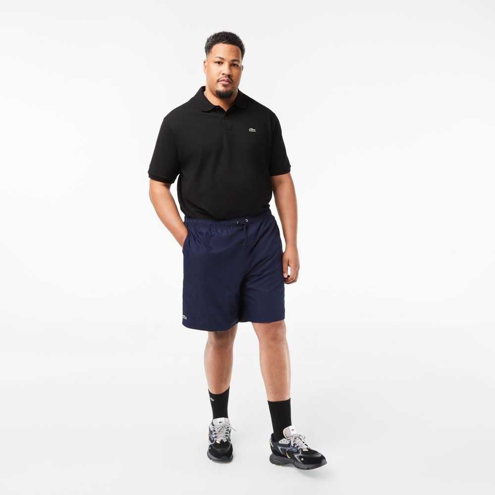 Lacoste SPORT Big Fit Jersey Lined Shorts Navy Blue | VWH-431759