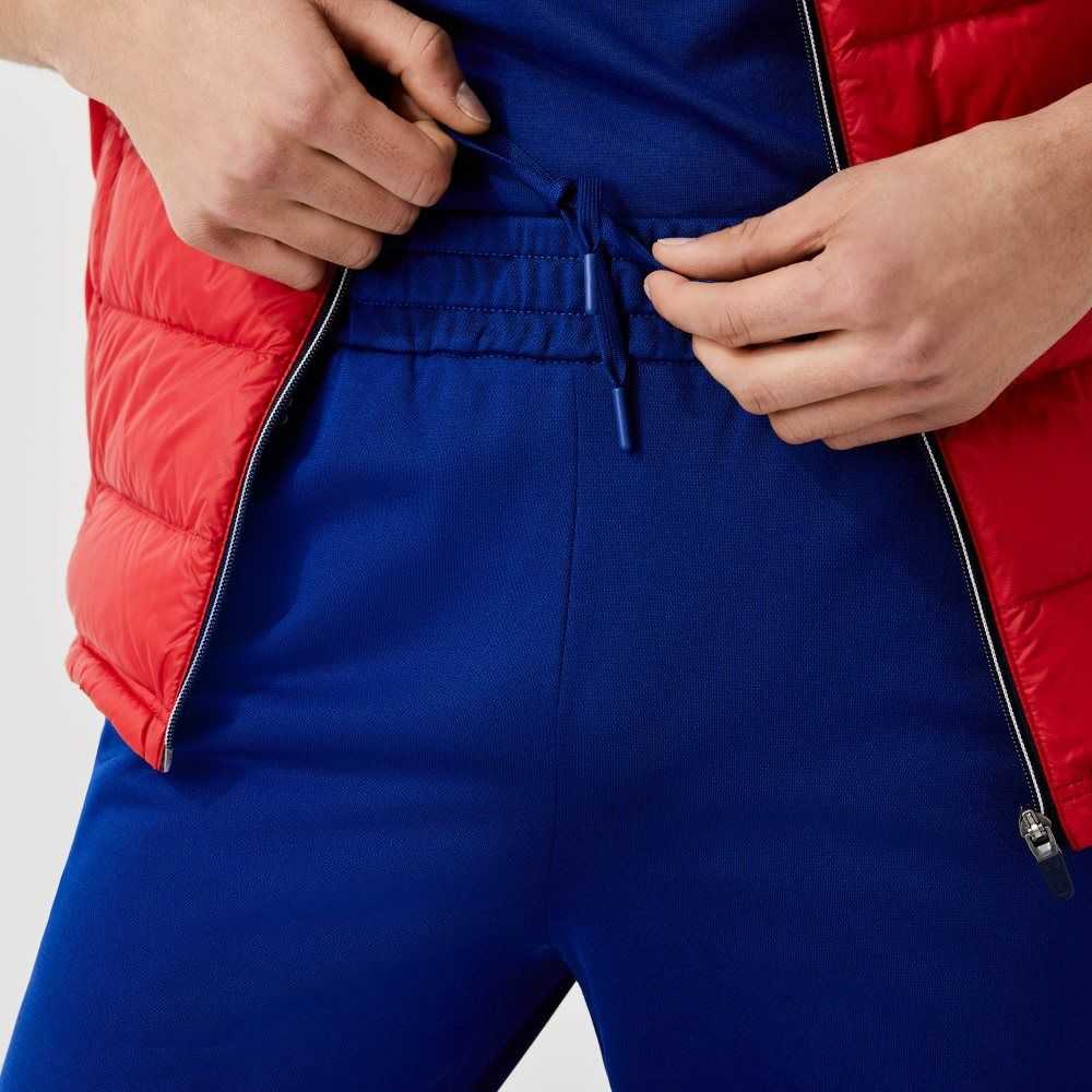 Lacoste SPORT Branded Bands Tracksuit Pants Blue / Red / White | KTA-345628