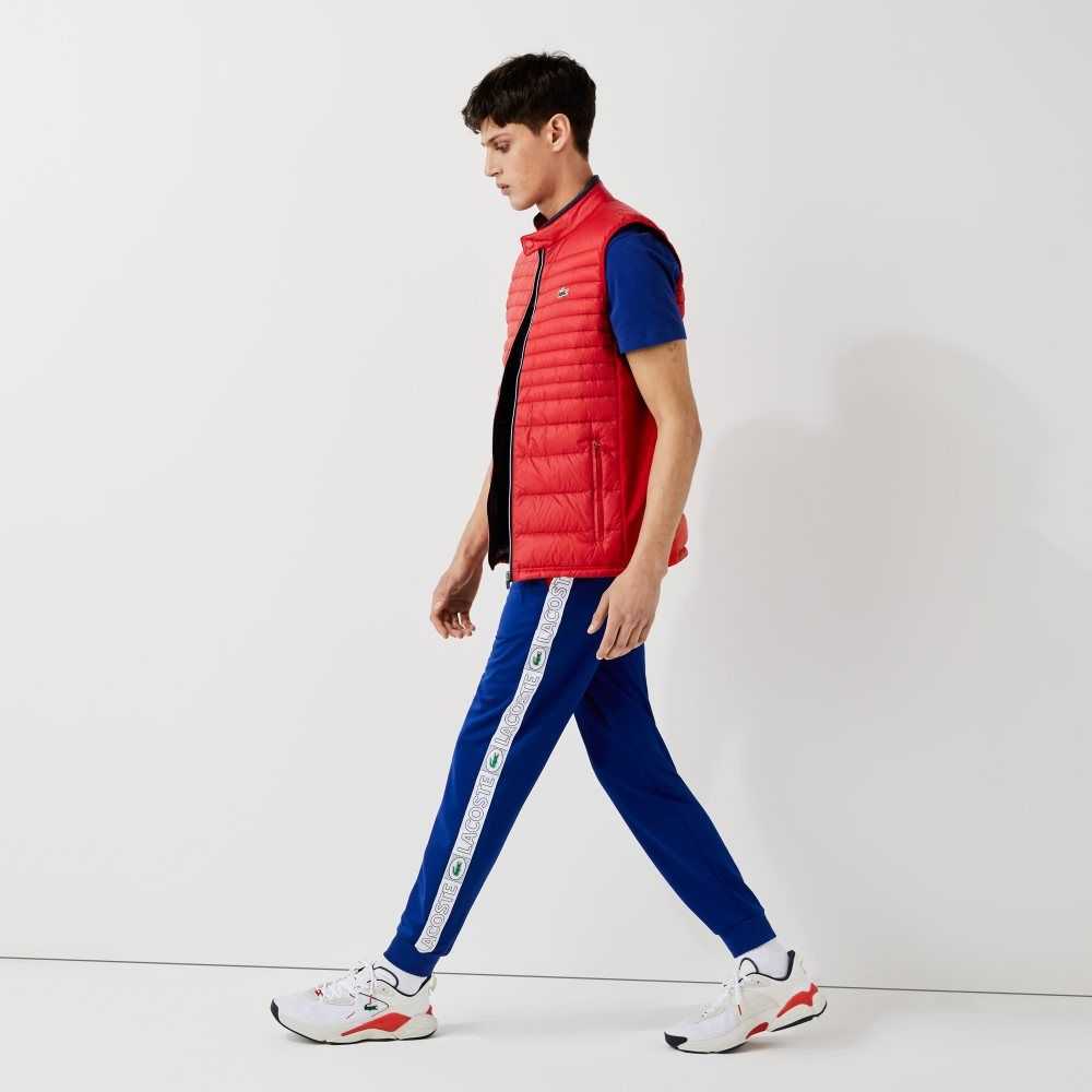 Lacoste SPORT Branded Bands Tracksuit Pants Blue / Red / White | KTA-345628