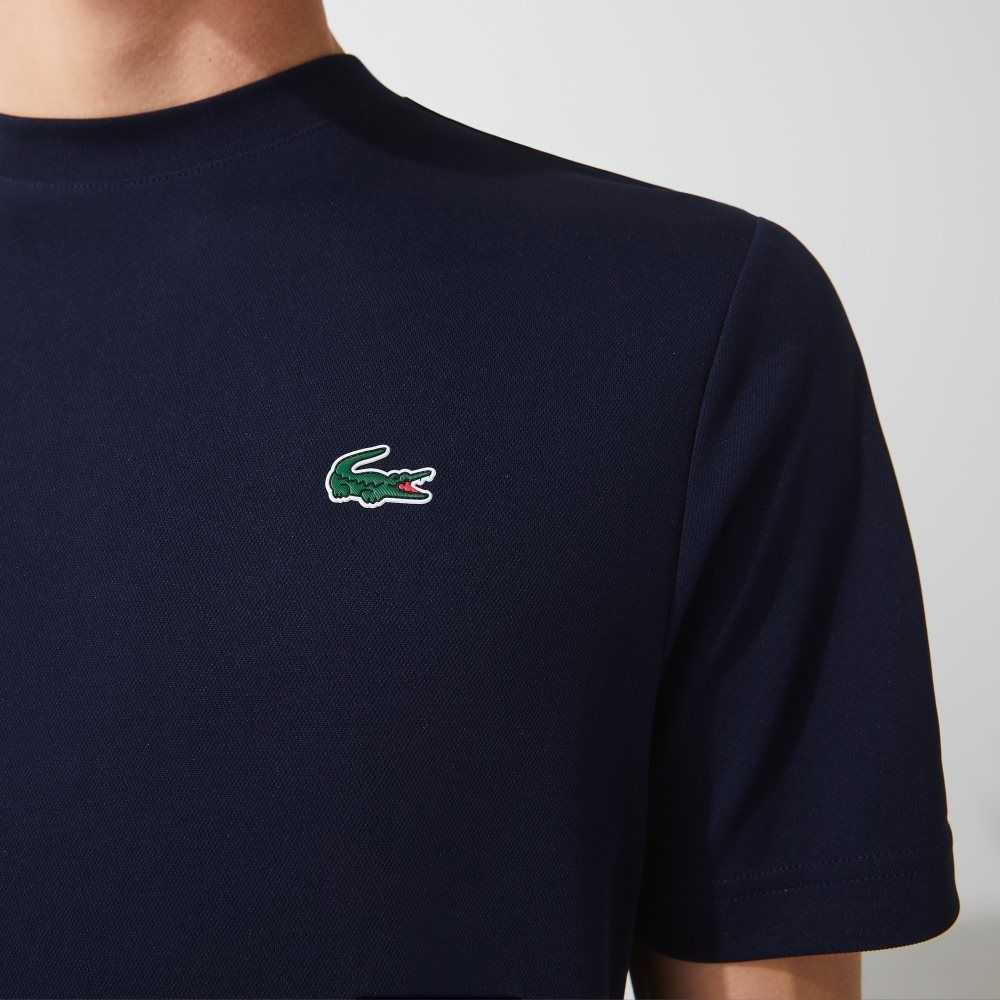 Lacoste SPORT Breathable Pique T-Shirt Navy Blue | ZNH-684279