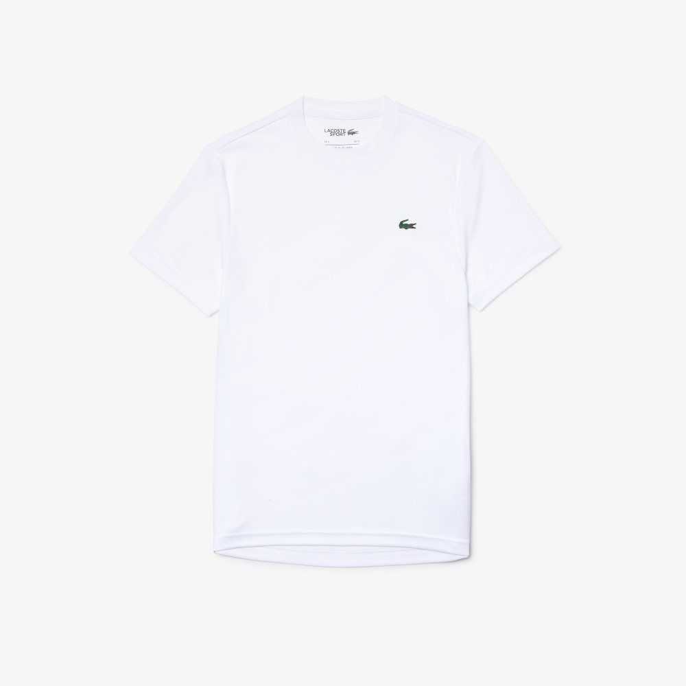 Lacoste SPORT Breathable Pique T-Shirt White | PZT-739548