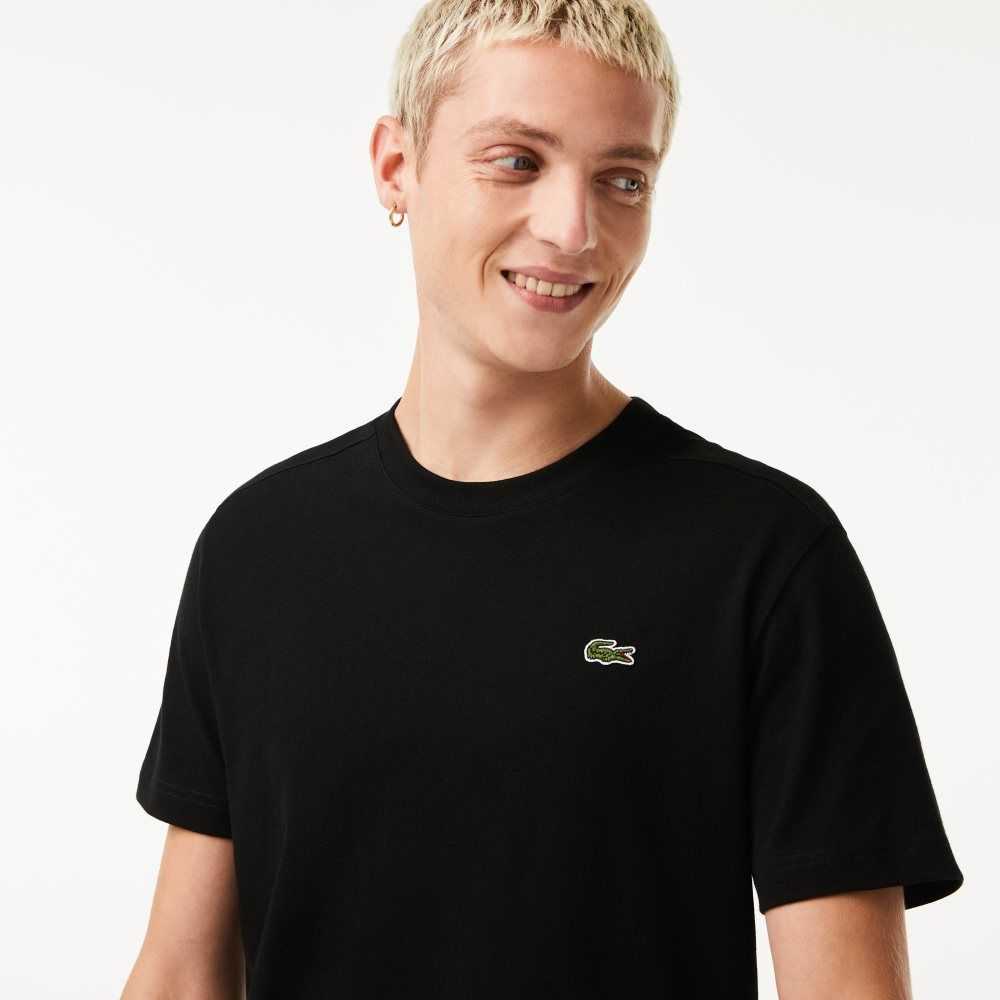 Lacoste SPORT Breathable T-Shirt Black | HKT-735891