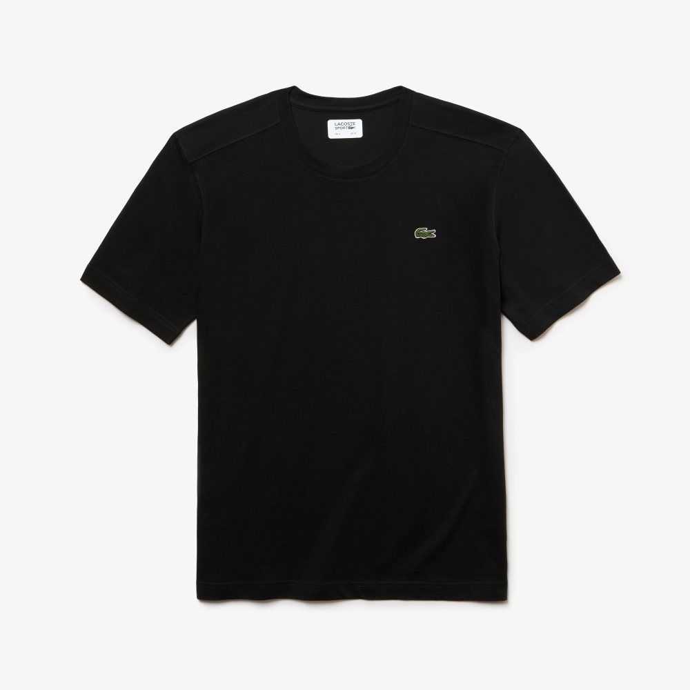 Lacoste SPORT Breathable T-Shirt Black | HKT-735891